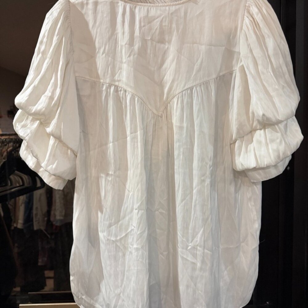 NWT ZADIG & VOLTAIRE TASTE SATIN BLOUSE | LARGE - Picture 10 of 10